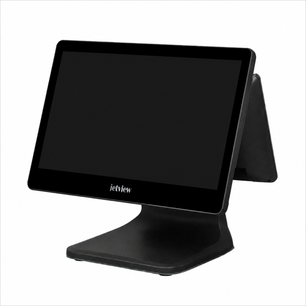  Jetview JPC-1509V 15.6 inç Intel Core i5 dokunmatik POS bilgisayarı çift ekranlı